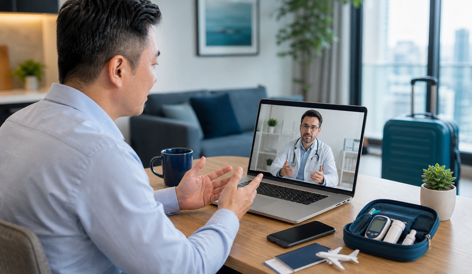 Telemedicina e saúde digital no exterior: como funciona no seguro saúde internacional?